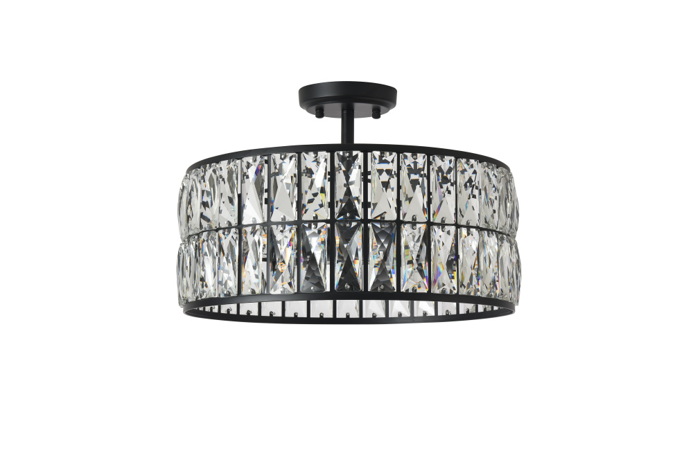 Skylon Flush Mount Black Finish